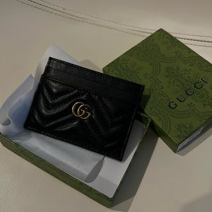 Gucci monogram card holder